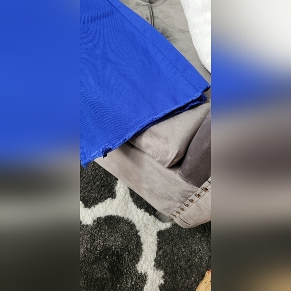 Flare Jeans | Denim Distressed | Royal Blue - Picture 7 of 8